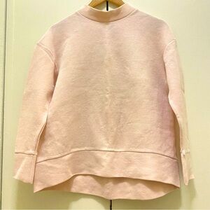 COS Blush Pink Oversized Sweatshirt Cotton Blend Size XS